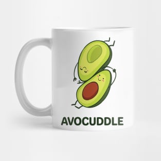 Avocado Avocuddle Pun Design Mug